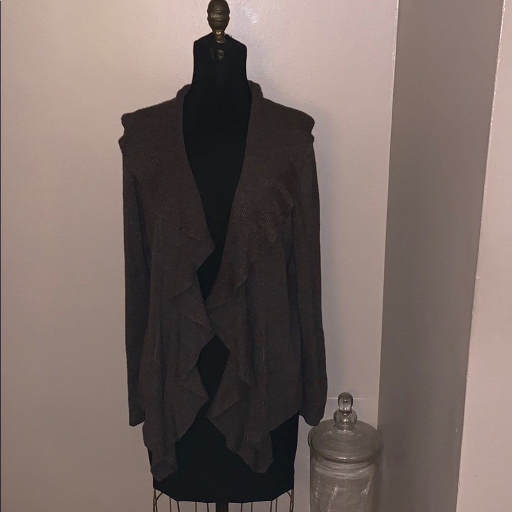 Clay Brown Flirty Karen Scott Cardigan Size Medium